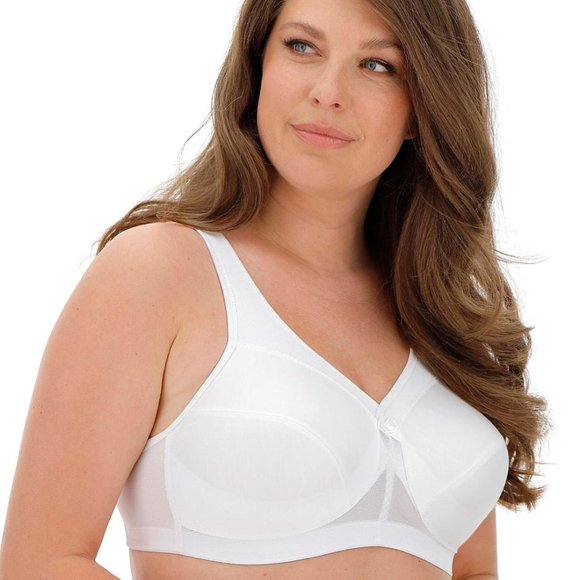 NWOT Glamorise Active Support Non Wired Bra in White, 42D - Picture 1 of 10